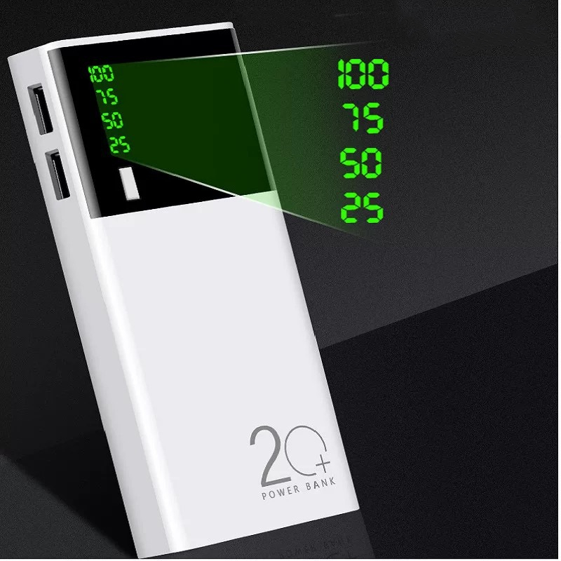 La meilleure banque de puissance mobile de batterie au lithium de la grande capacité 10000mah de charge rapide de Powerbank avec la lumière