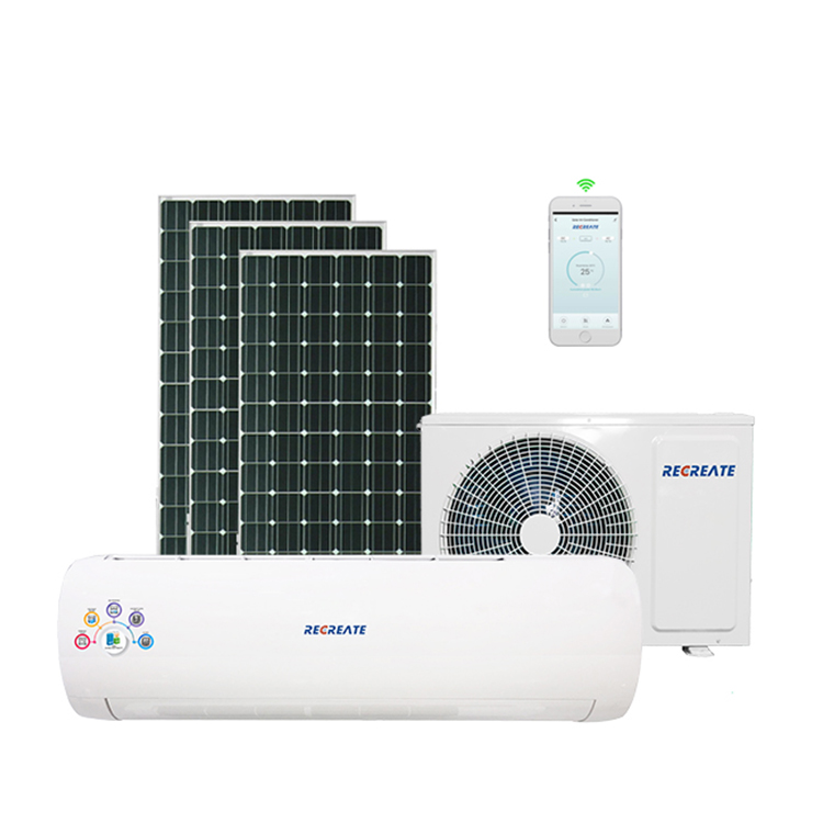 Climatiseur solaire hybride Split 18000Btu 2Hp pour la maison