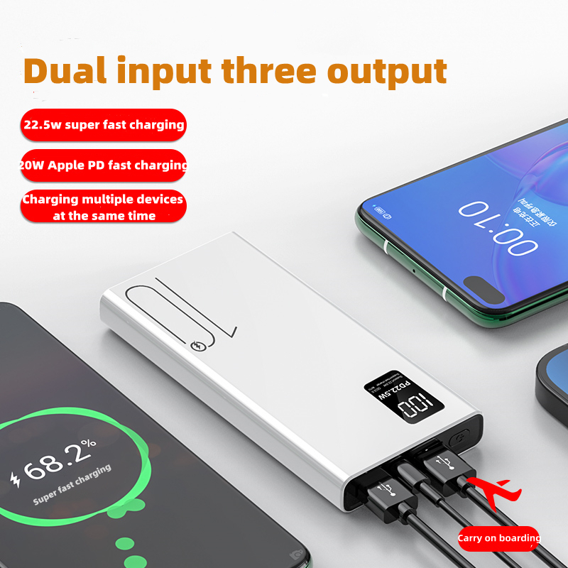 Mini Power Bank 10000mah Type C Dual Output Pd Phone Charger Power Bank