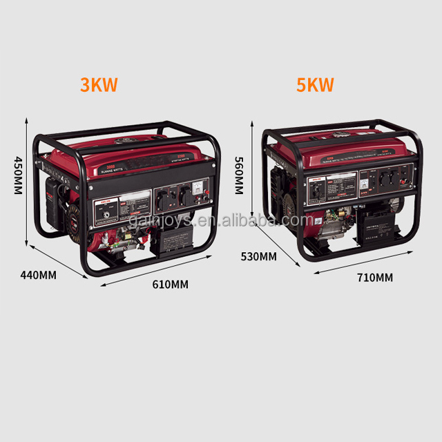 Offre spéciale Gainjoys générateur d'essence 4kw-8kw Oem 50hz générateur électrique Portable usine gros générateur Diesel 2022 