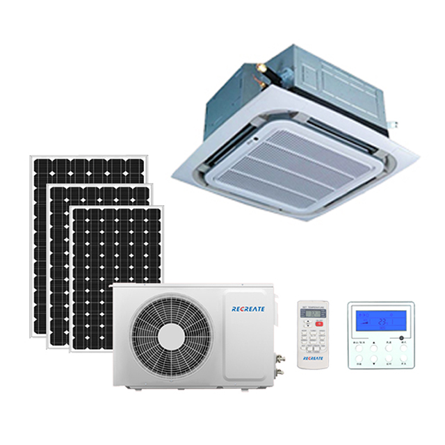 Climatiseur solaire de cassette à 4 voies d'énergie solaire de 24000 Btu pour le bureau