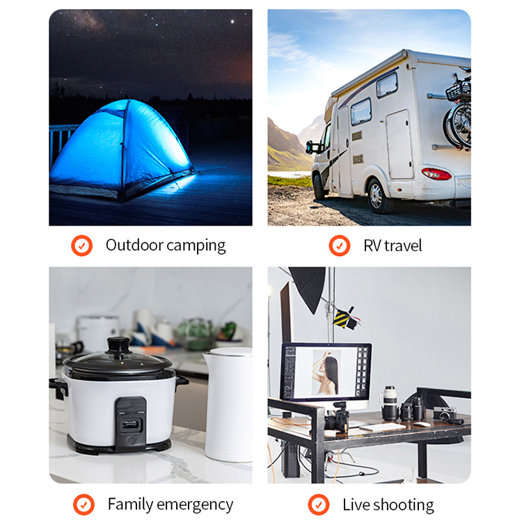 La Chine fabricant de la batterie portable AC Dc Usb sortie alimentation portable charge toutes les puissances de la centrale électrique portable
