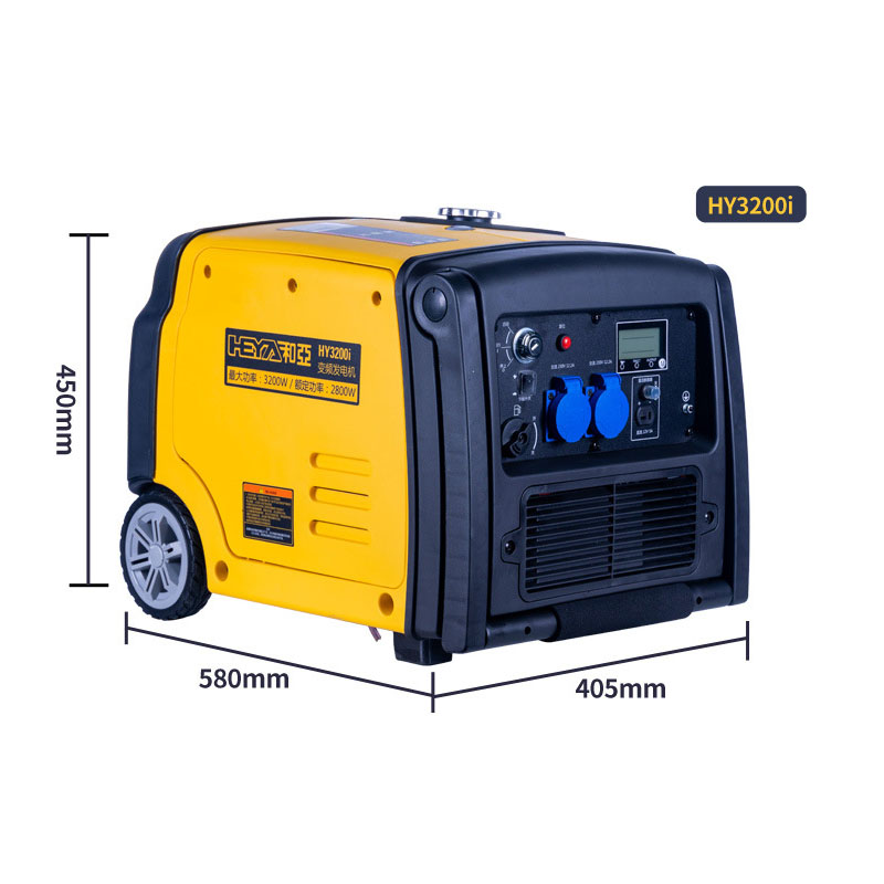 Générateur de conversion de fréquence intelligent 3000W monophasé muet mini 3 kw ménage petit générateur extérieur